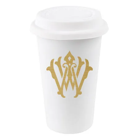 1-Letter Monogrammed Paper To-Go Cups