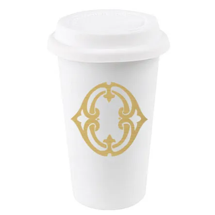 1-Letter Monogrammed Paper To-Go Cups