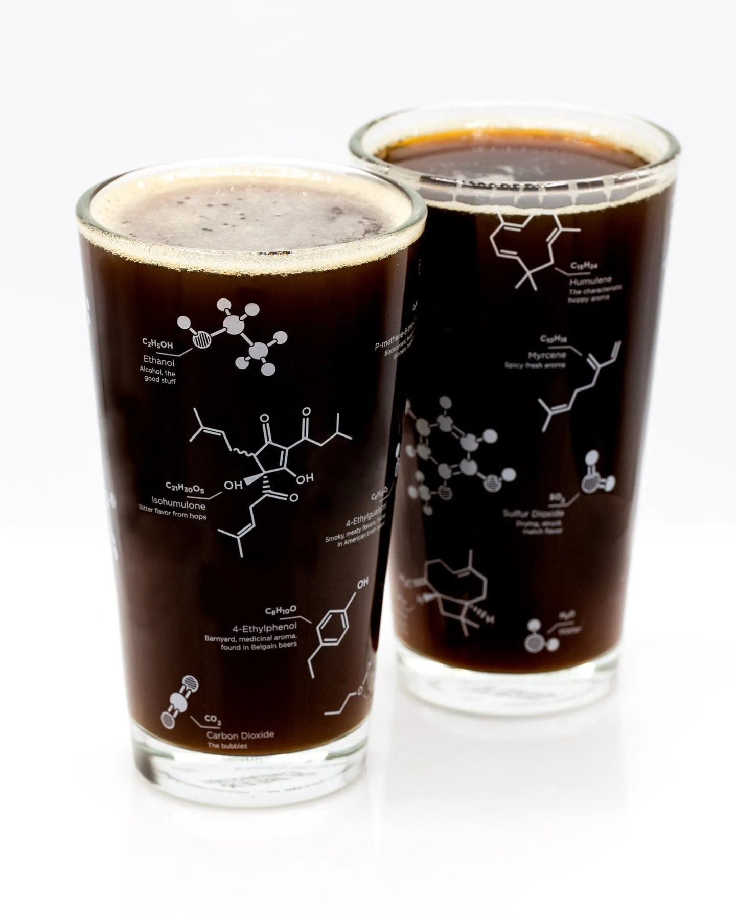 Beer Chemistry Pint Glass Set