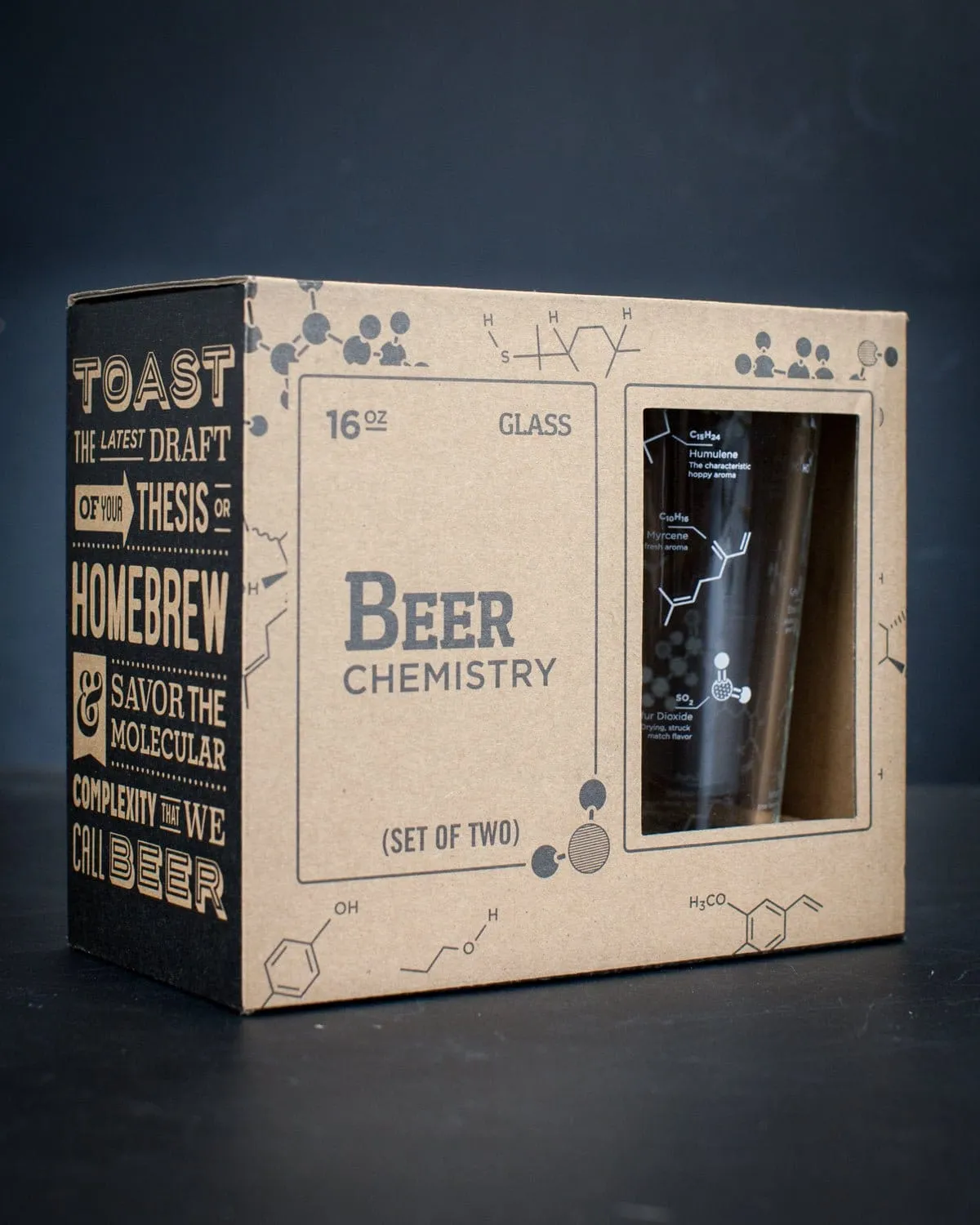 Beer Chemistry Pint Glass Set