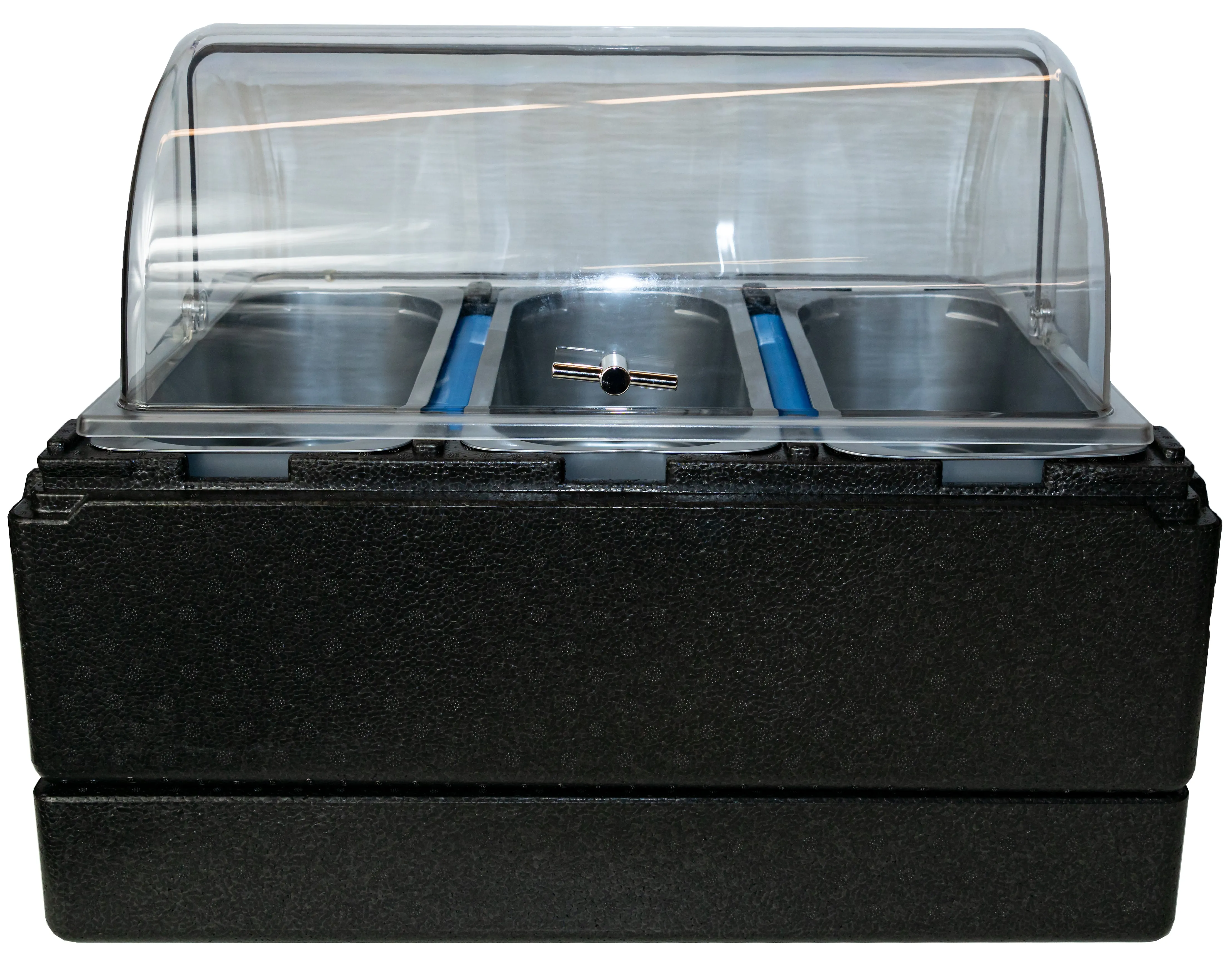 FB Gelato Carrier/Cooler (3-5 L Pans) (Comes w/ 2 FB Plate)   Rolling Cover 23.5" x 15.5" x 10" H