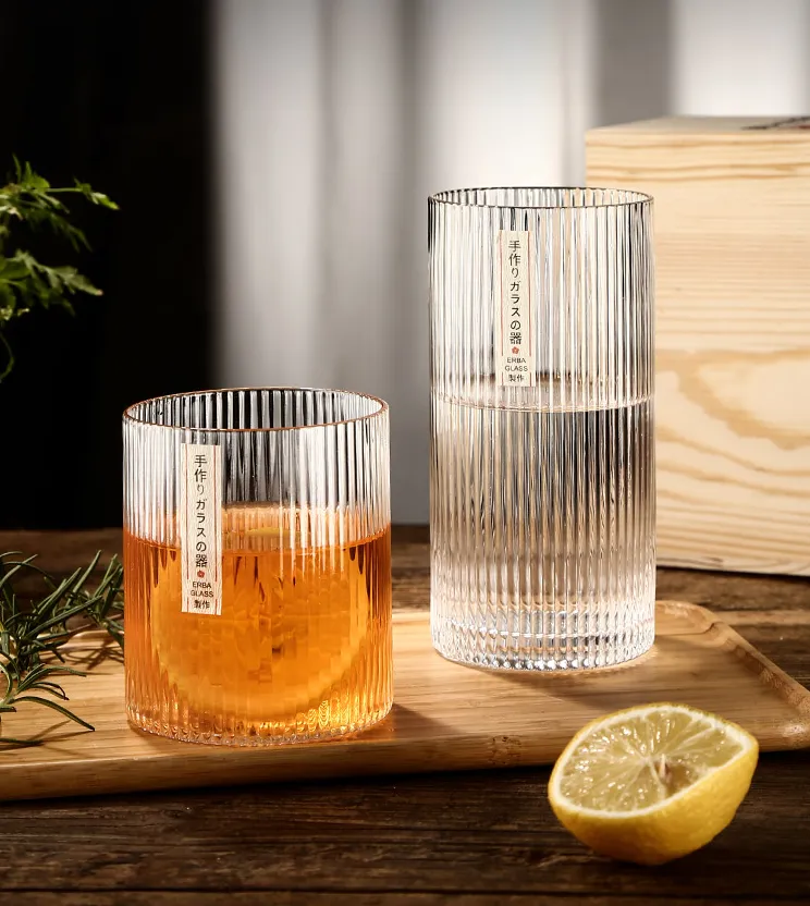 Handmade Japanese Style Whiskey Glasses - Set of 4
