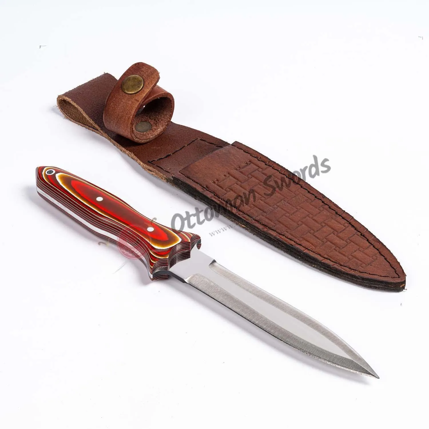 Verzalit Handle Double Edged Custom Dagger
